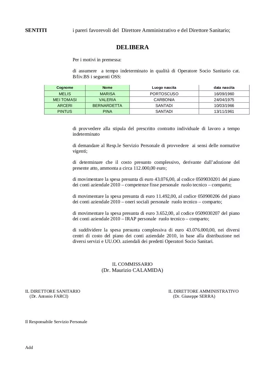 Page 2 of 3, assunzione n 4 operatori socio sanitari carbonia