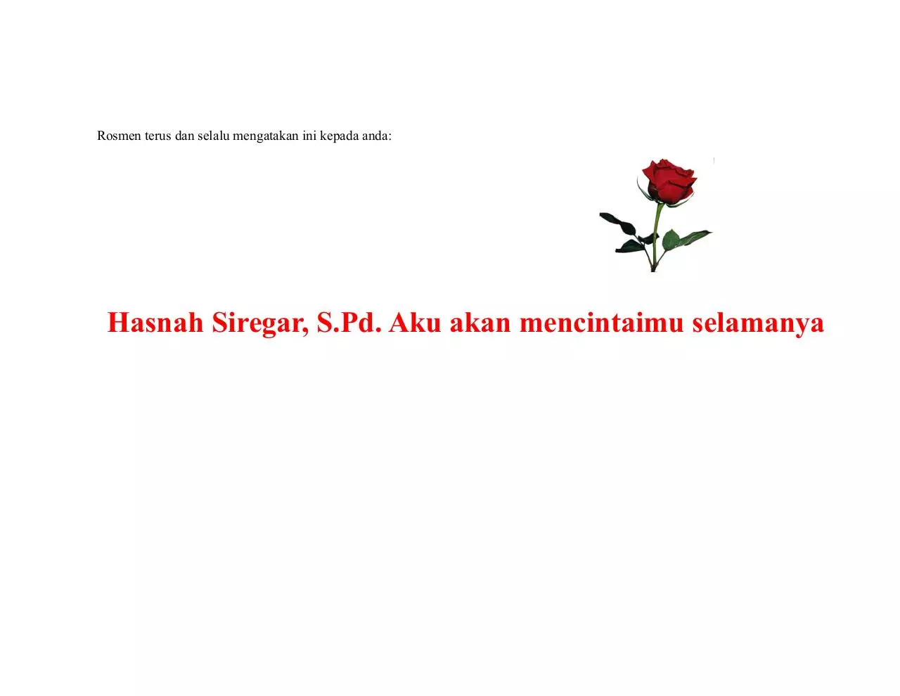 Page 1 of 1, cintaku padamu