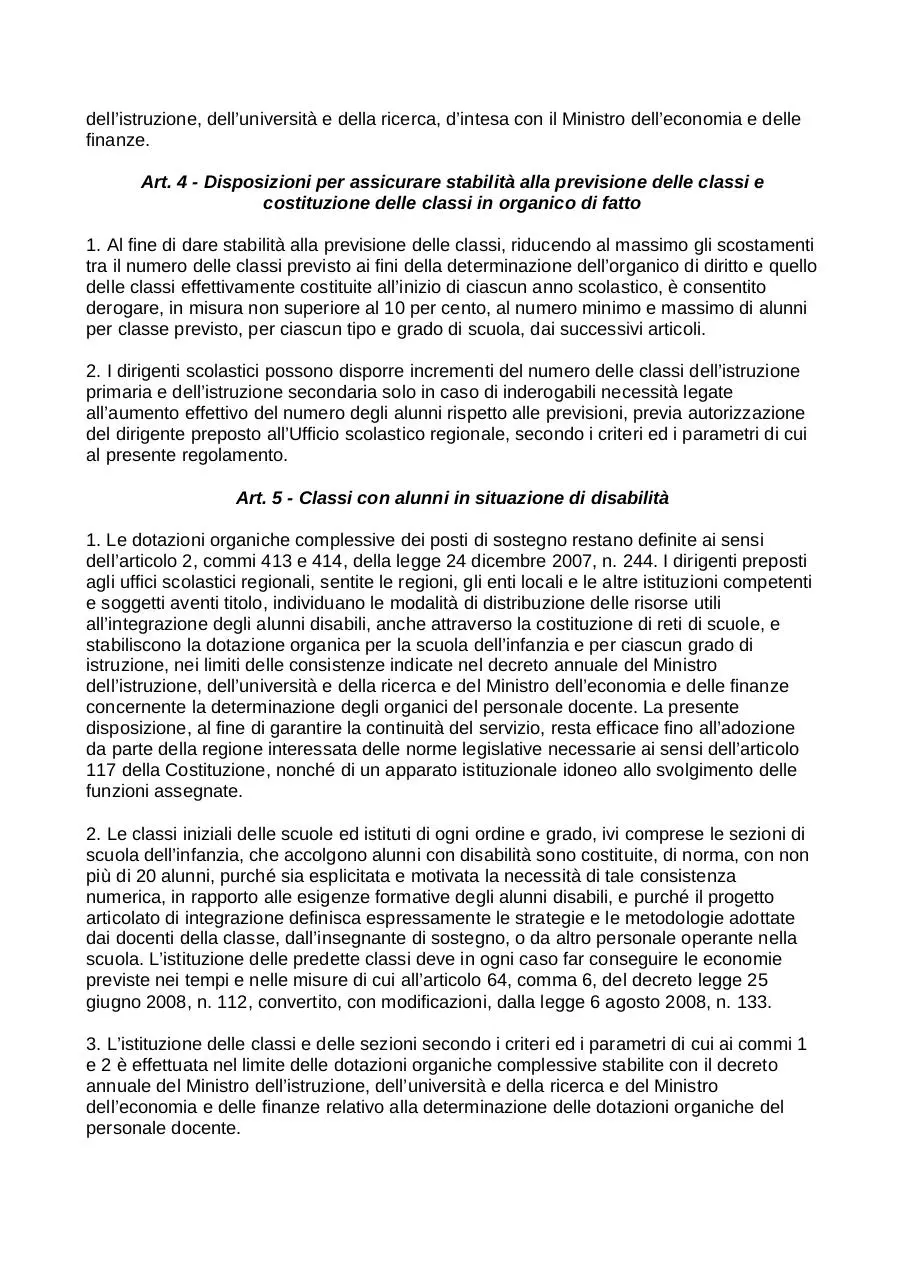 Page 5 of 14, formazione classi