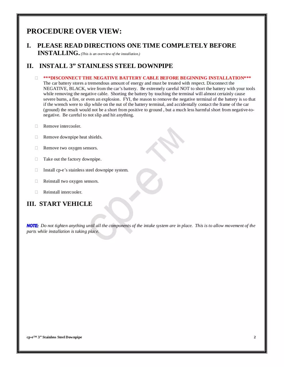 Page 2 of 10, Compressed Downpipe MazdaSPEED6