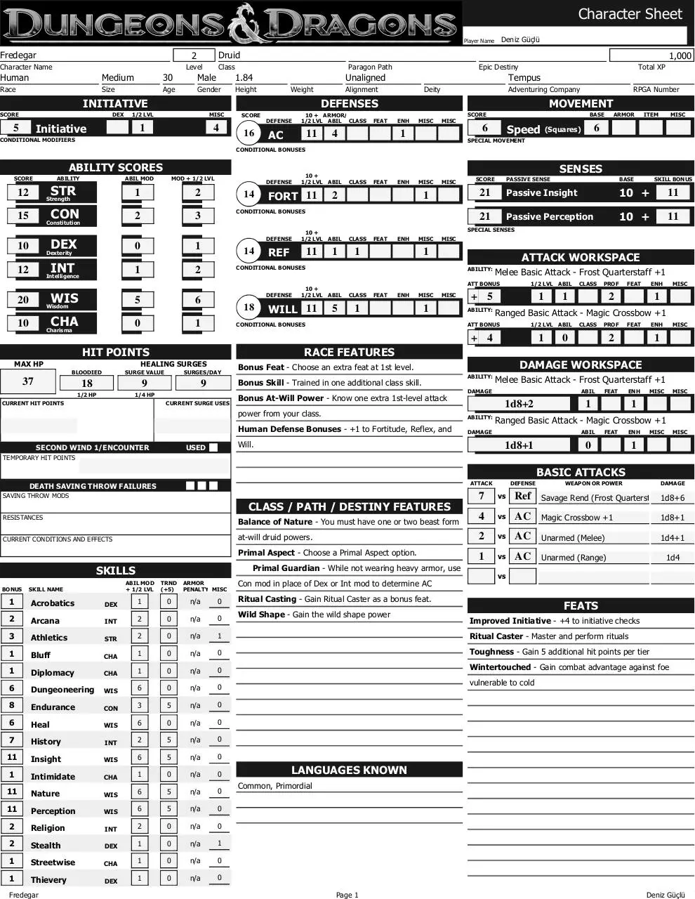 Page 1 of 3, Fredegar Tempus