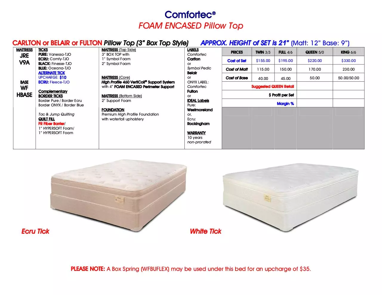 Page 4 of 16, Symbol Mattress Program