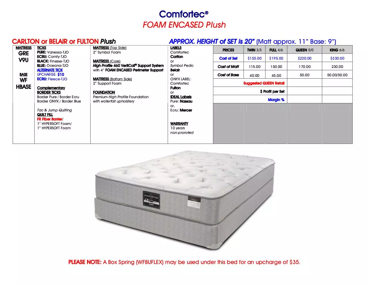 Page 5 of 16, Symbol Mattress Program
