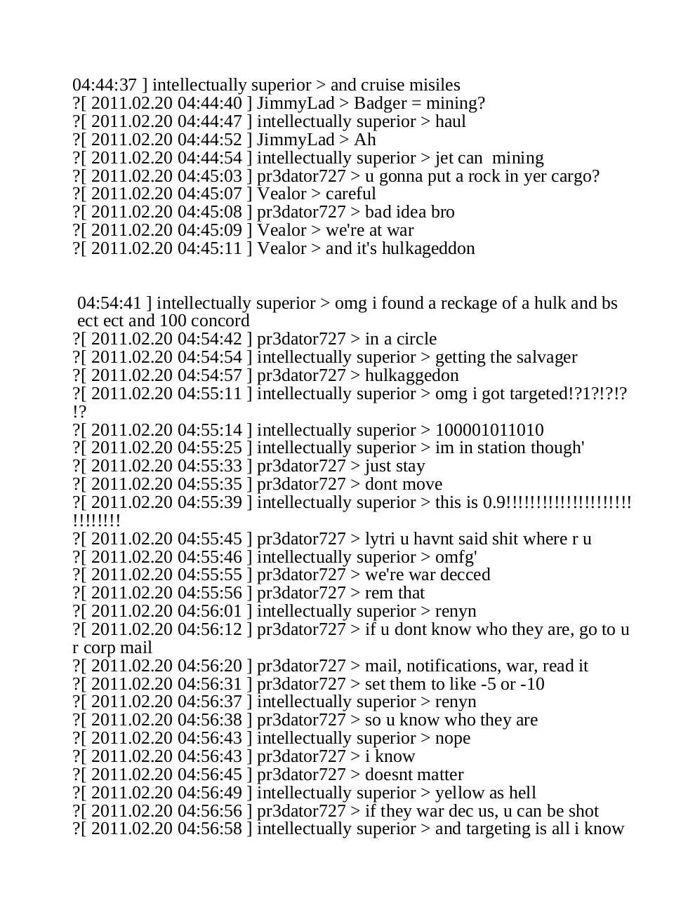 Page 1 of 4, eve ,, irony