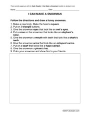 Page 4, activity cansnowman primary