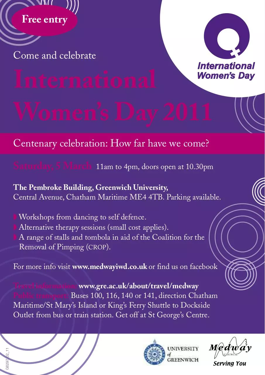 Page 1 of 1, IWD 2011