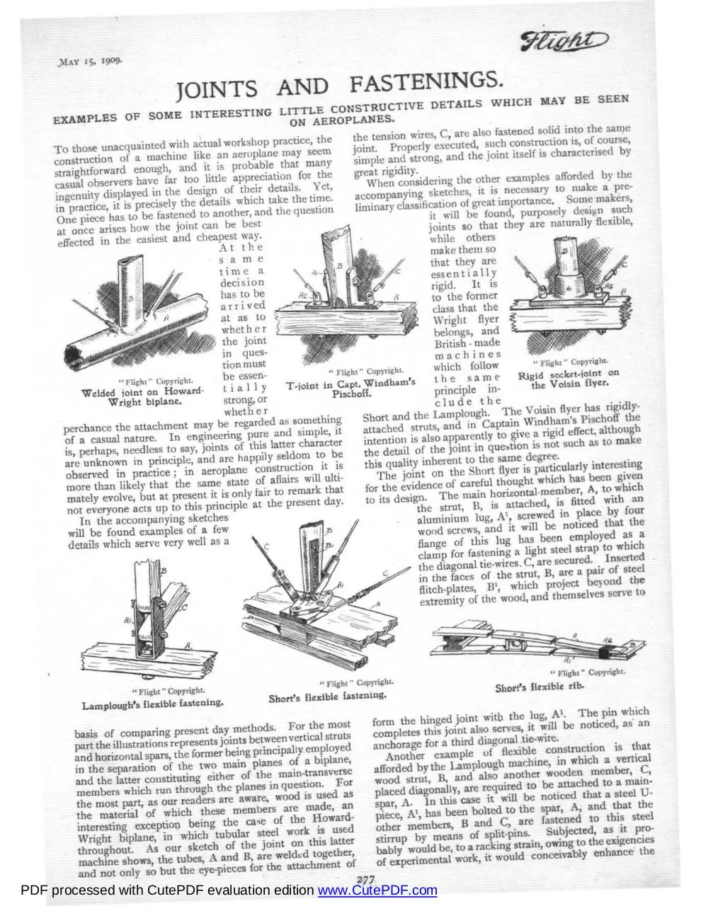 Page 1 of 70, FlightMag structural details 1909 1913