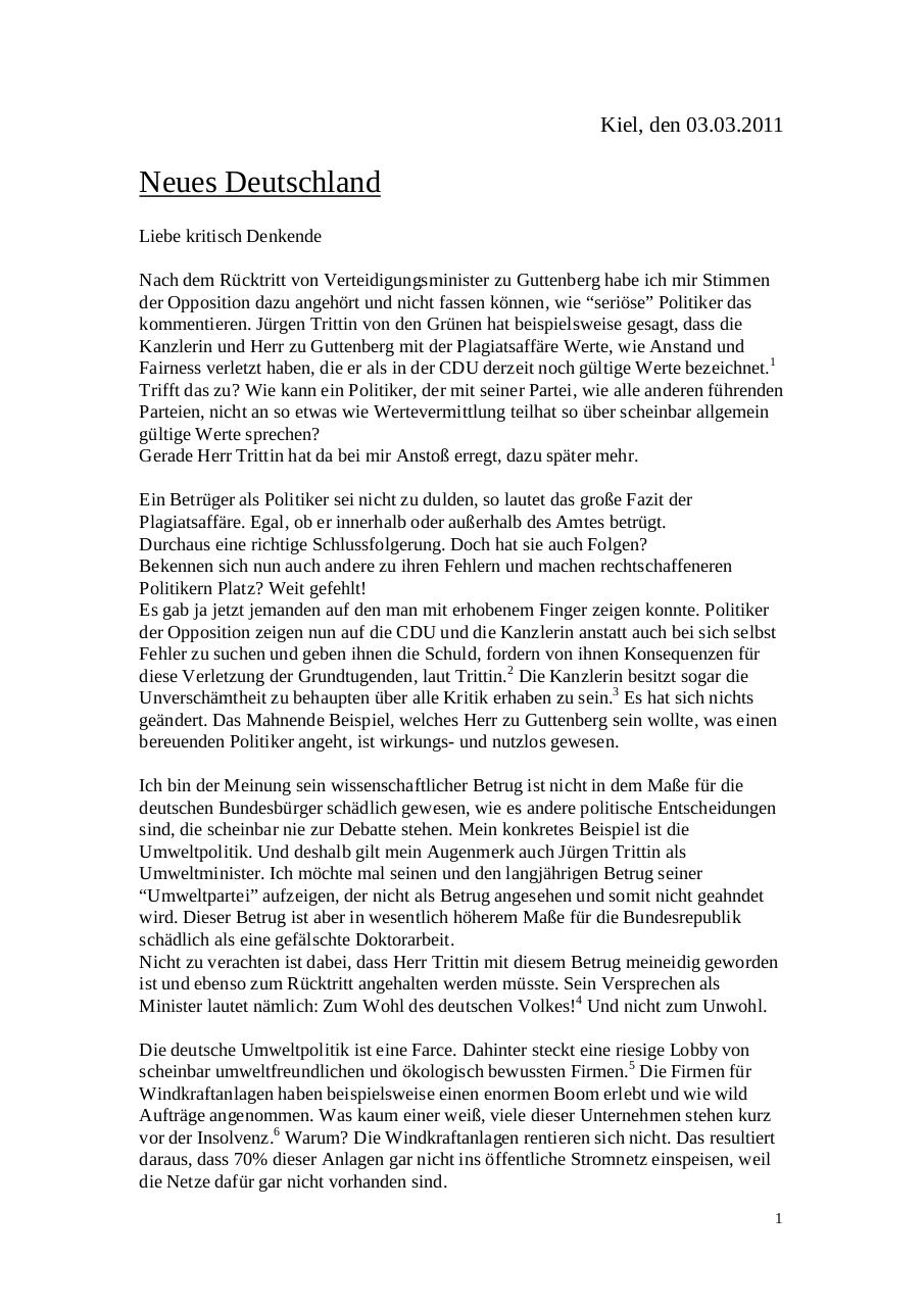 Document preview Neues Deutschland.pdf - page 1/4