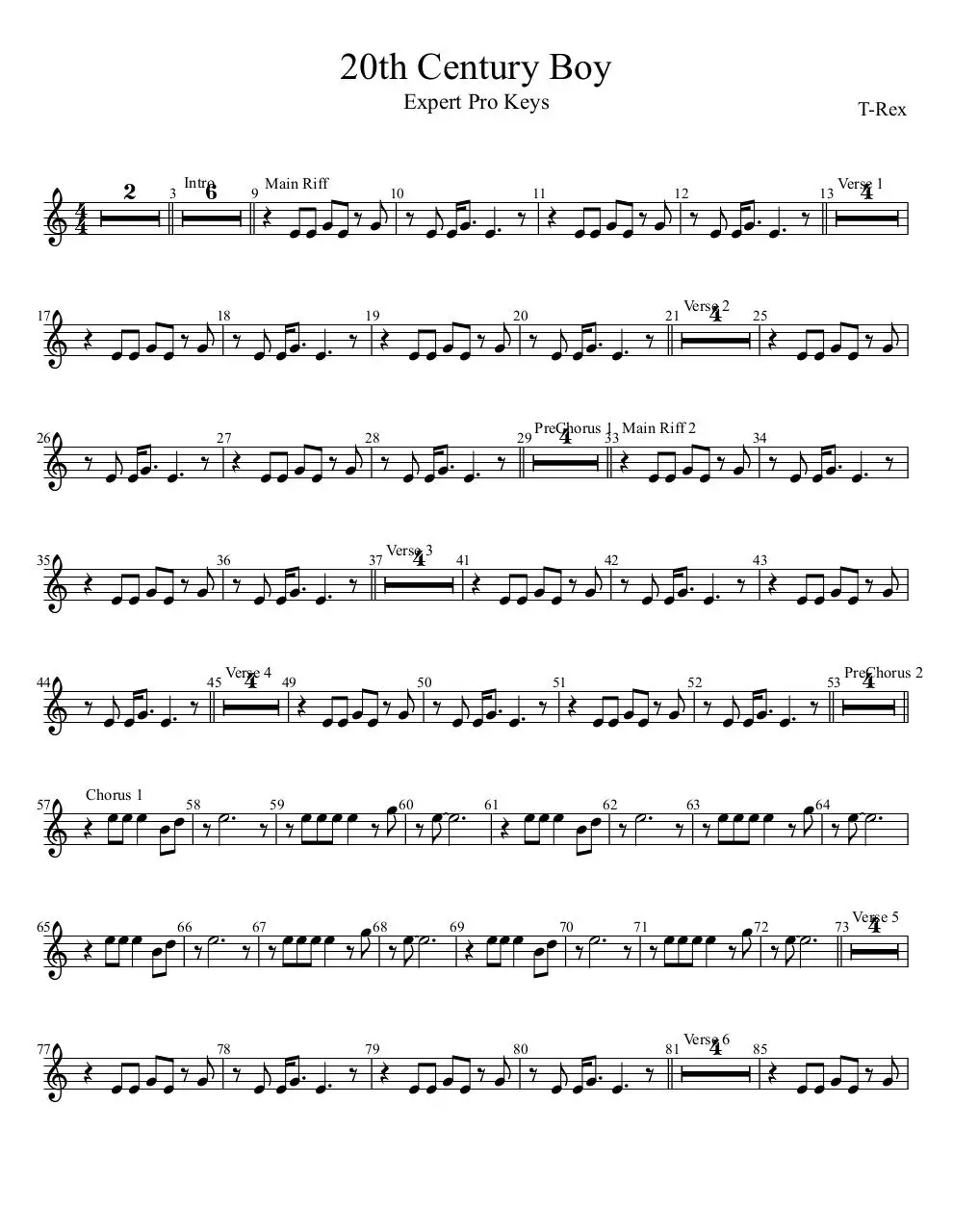 Page 1 of 2, 20th Century Boy