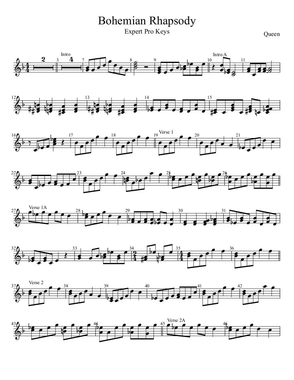 Page 1 of 3, Bohemian Rhapsody