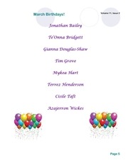 Page 5, March 2011 Newsletter