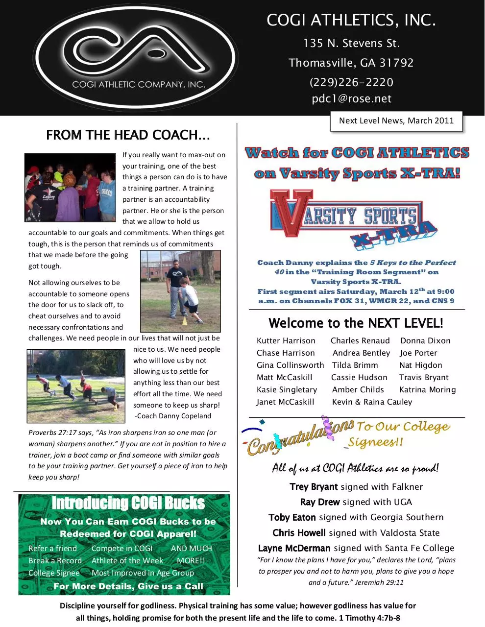 Page 1 of 2, NextLevelNewsMarch2011
