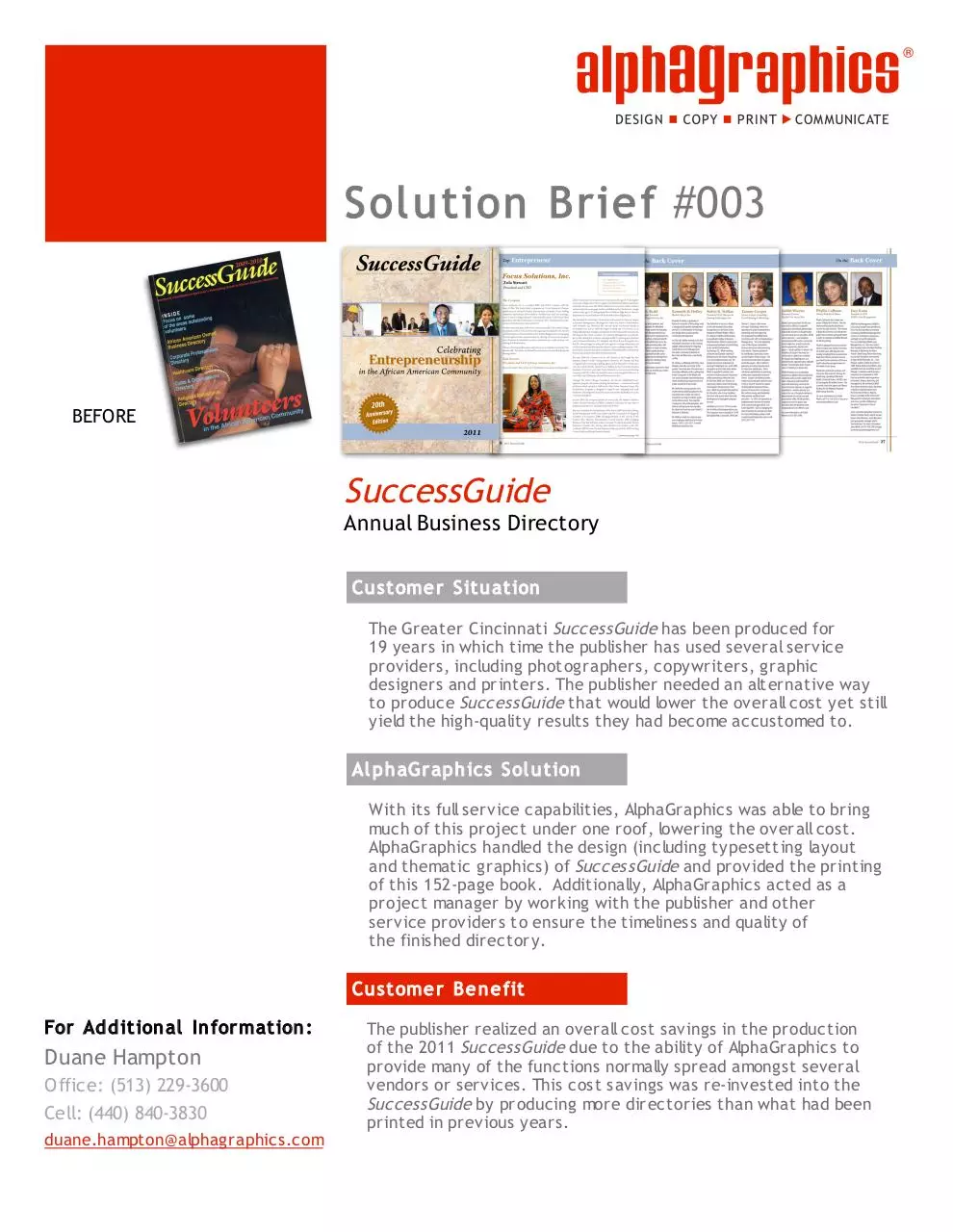 Page 1 of 1, Solution 003 SuccessGuide