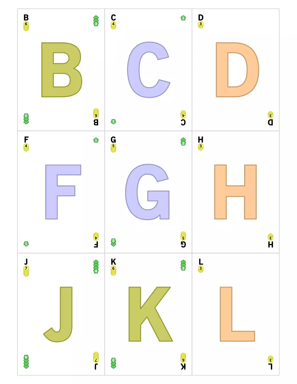 Page 1 of 4, PIDGIN cards
