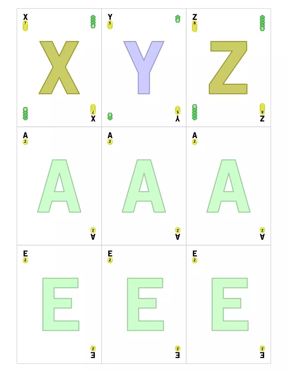 Page 3 of 4, PIDGIN cards