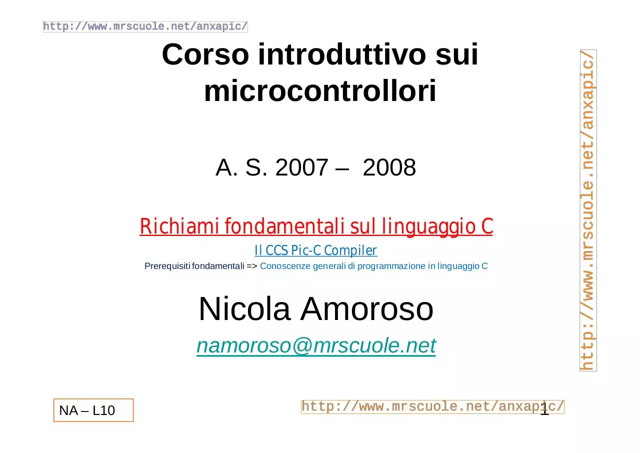 Page 1 of 36, Lezioni Lez10
