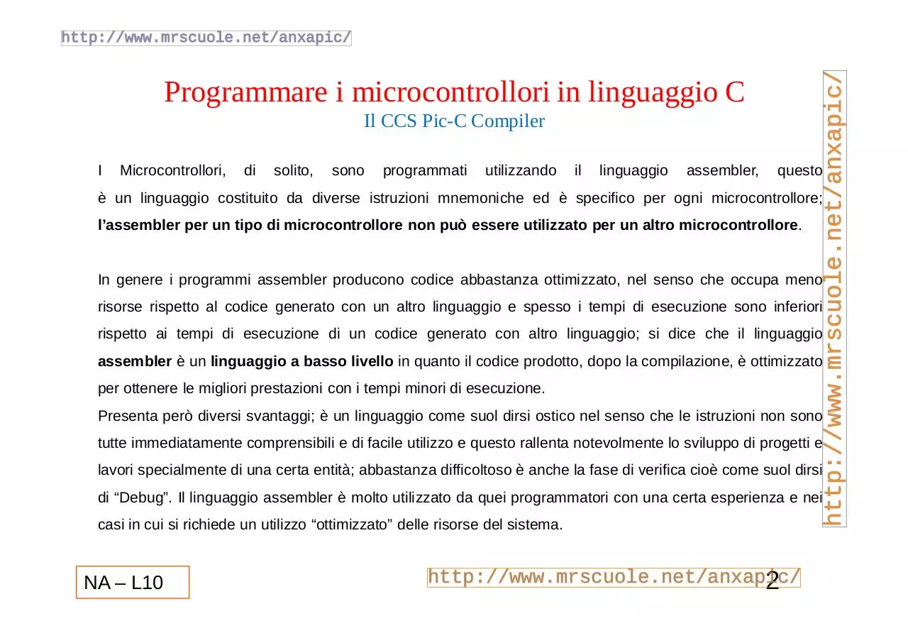 Page 2 of 36, Lezioni Lez10