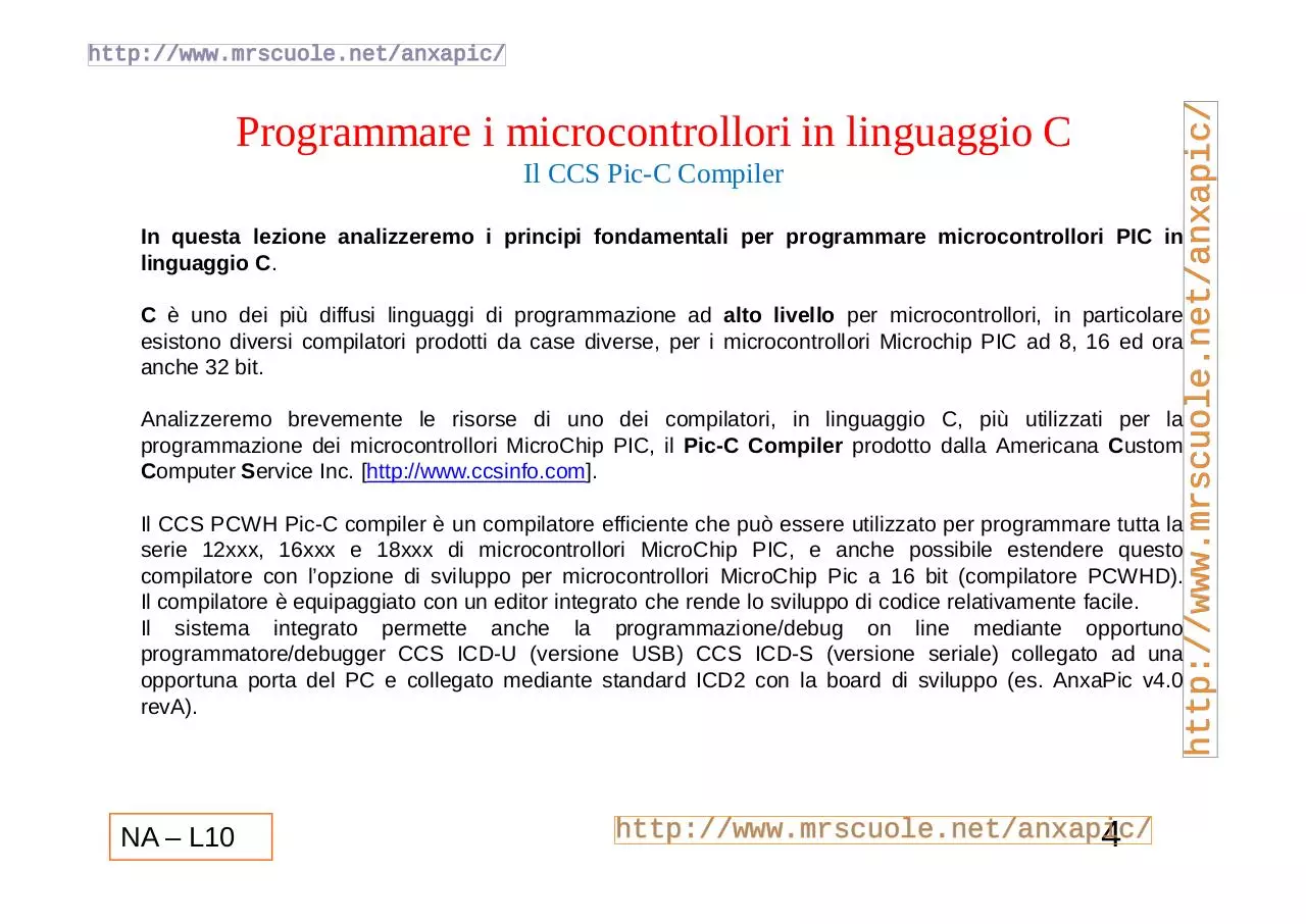 Page 4 of 36, Lezioni Lez10