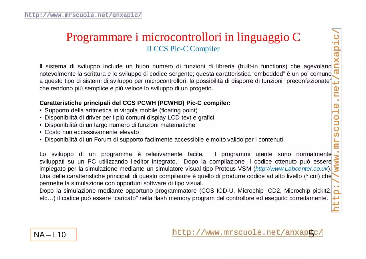 Page 5 of 36, Lezioni Lez10
