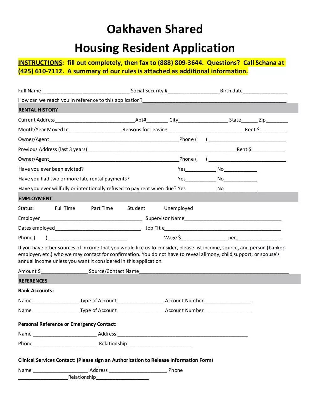 Page 1 of 3, Oakhaven App & Rules