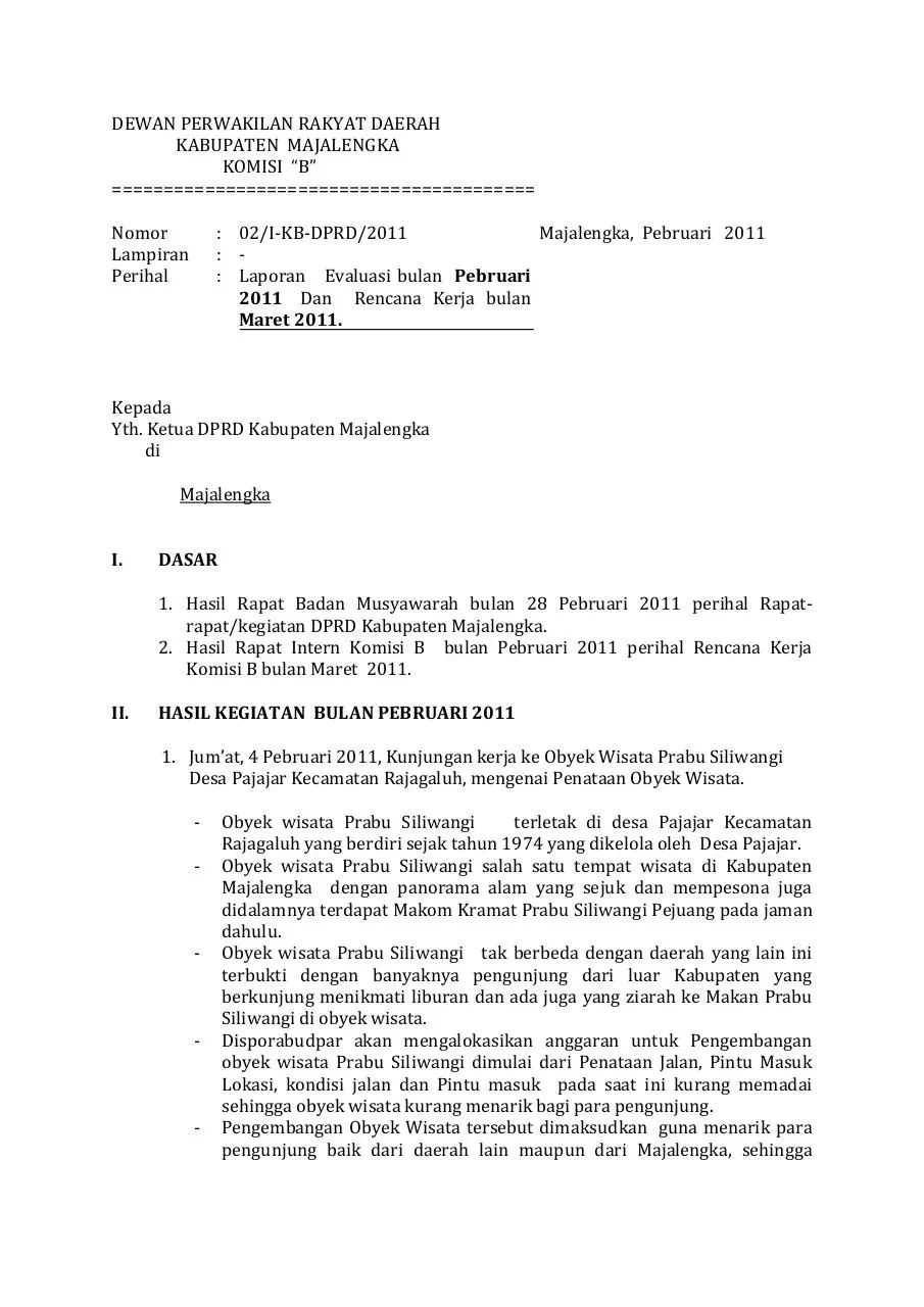 Page 1 of 7, laporan komisi B Peb011