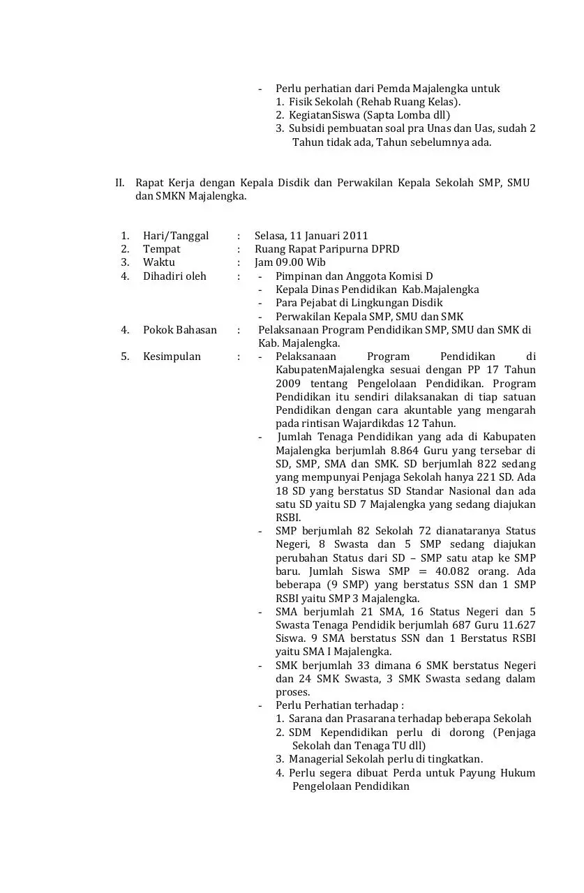 Page 2 of 15, Laporan Komisi D Peb11