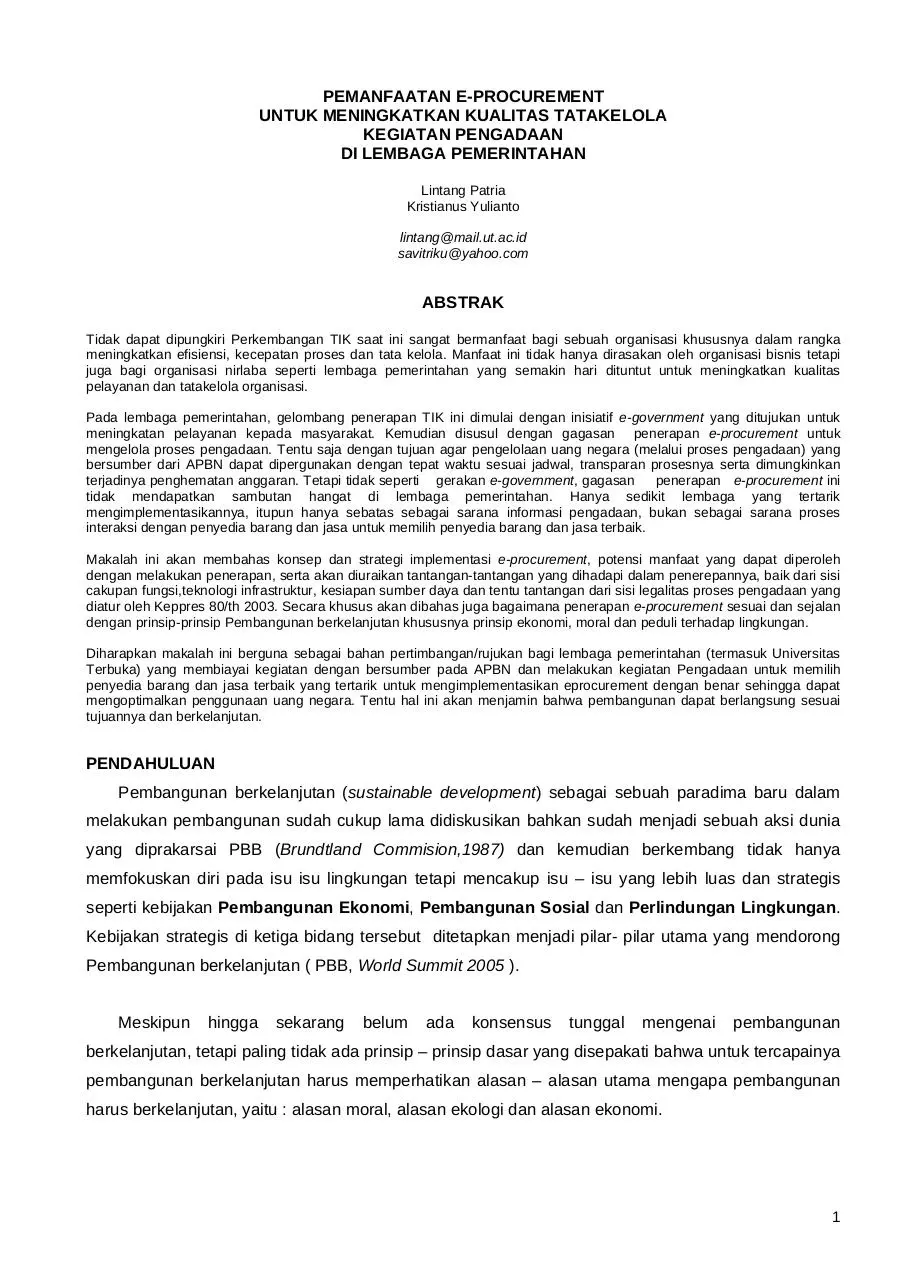 Page 1 of 9, 10 Lintang Patria, Kristianus Yulianto