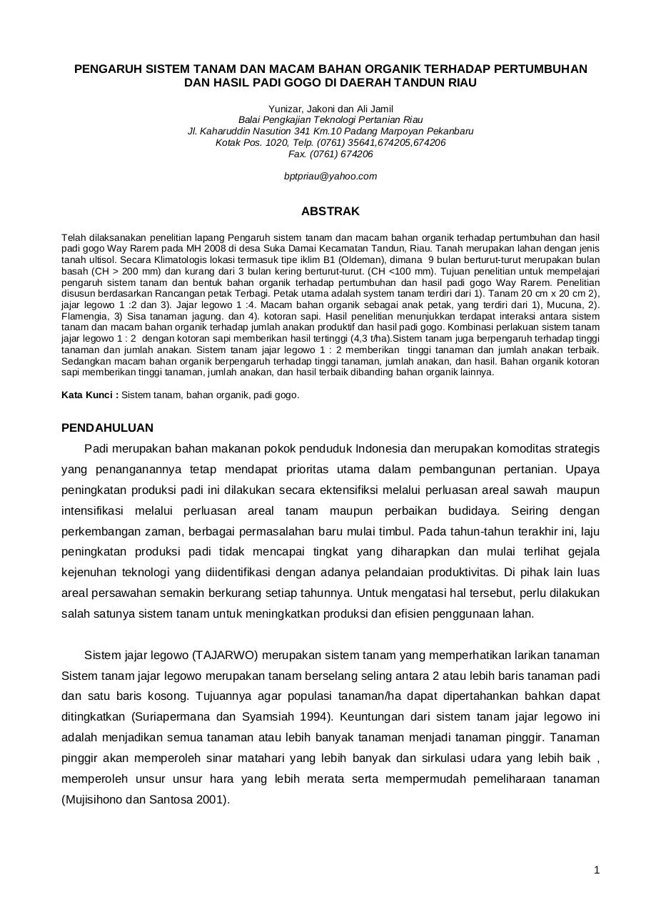 Page 1 of 7, 14 Yunizar, Jakoni dan Ali Jamil