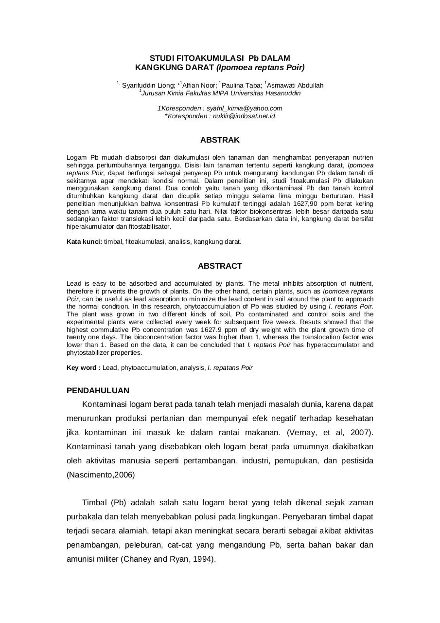 Page 1 of 10, 49 Syarifuddin Liong, Alfian Noor, Paulina Taba, Asmawati Abdullah