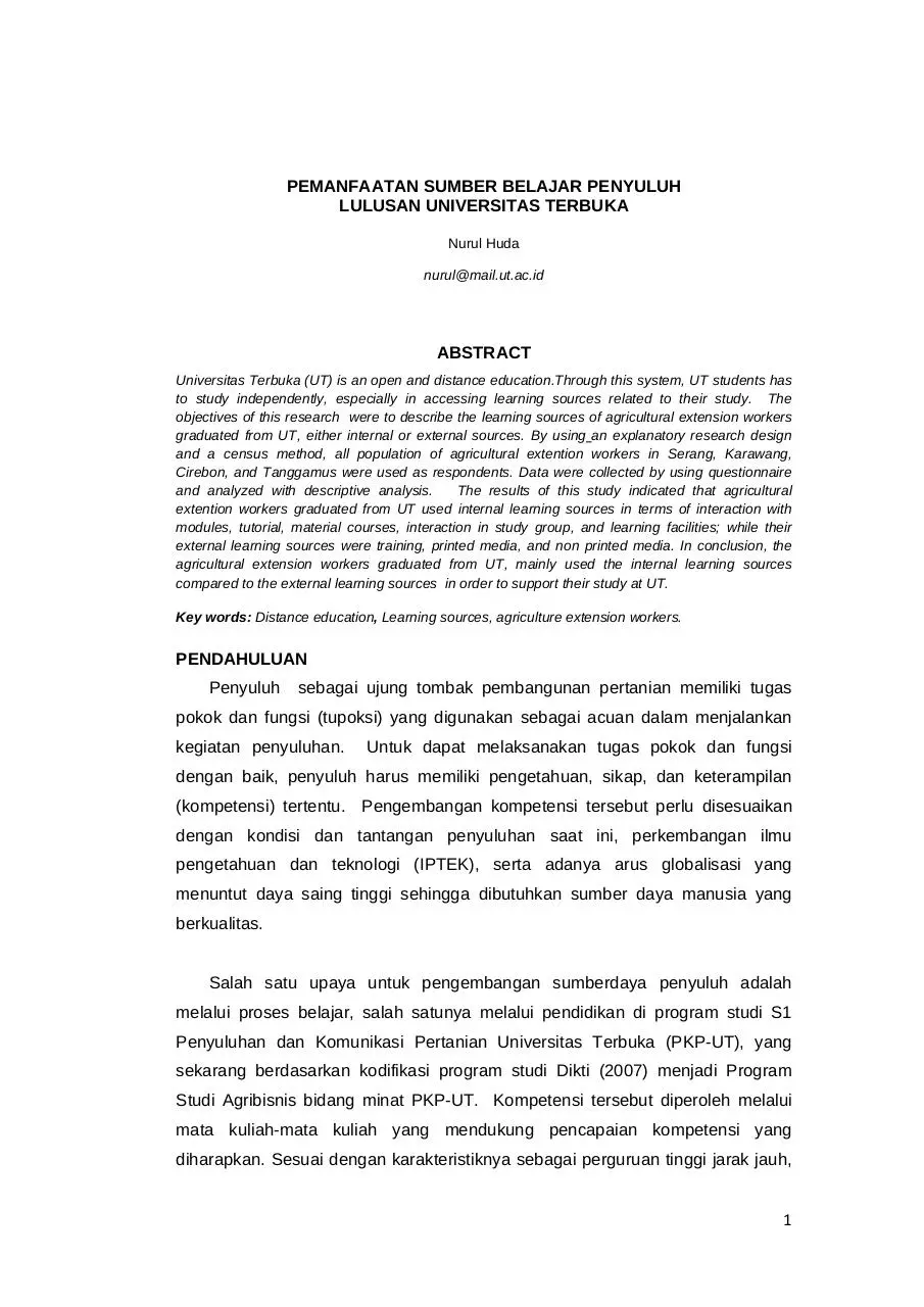 Page 1 of 25, 61 Nurul Huda