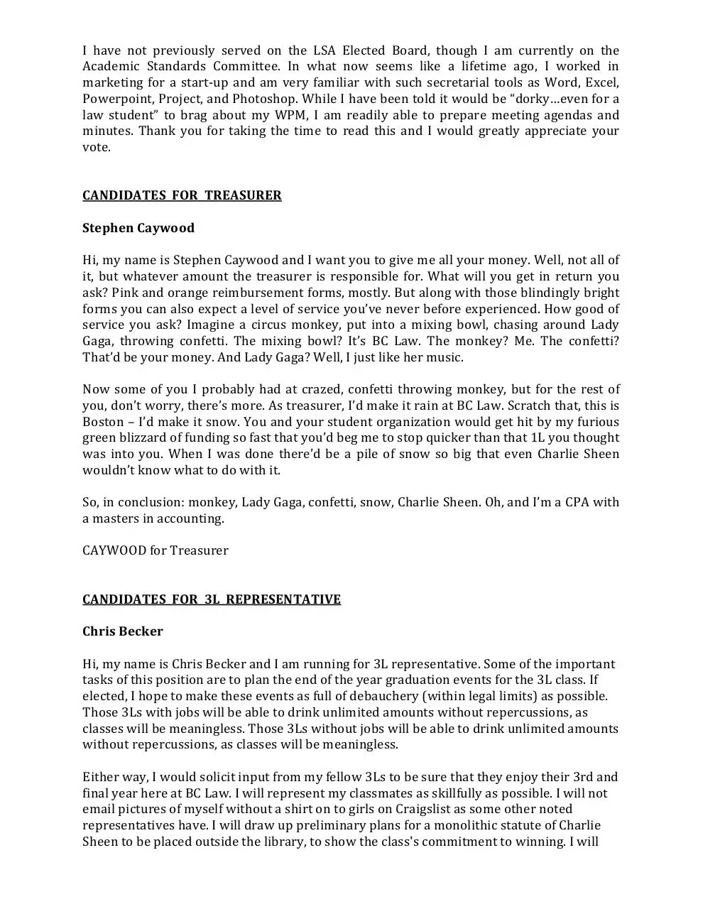 Page 4 of 9, CANDIDATE STATEMENTS updated