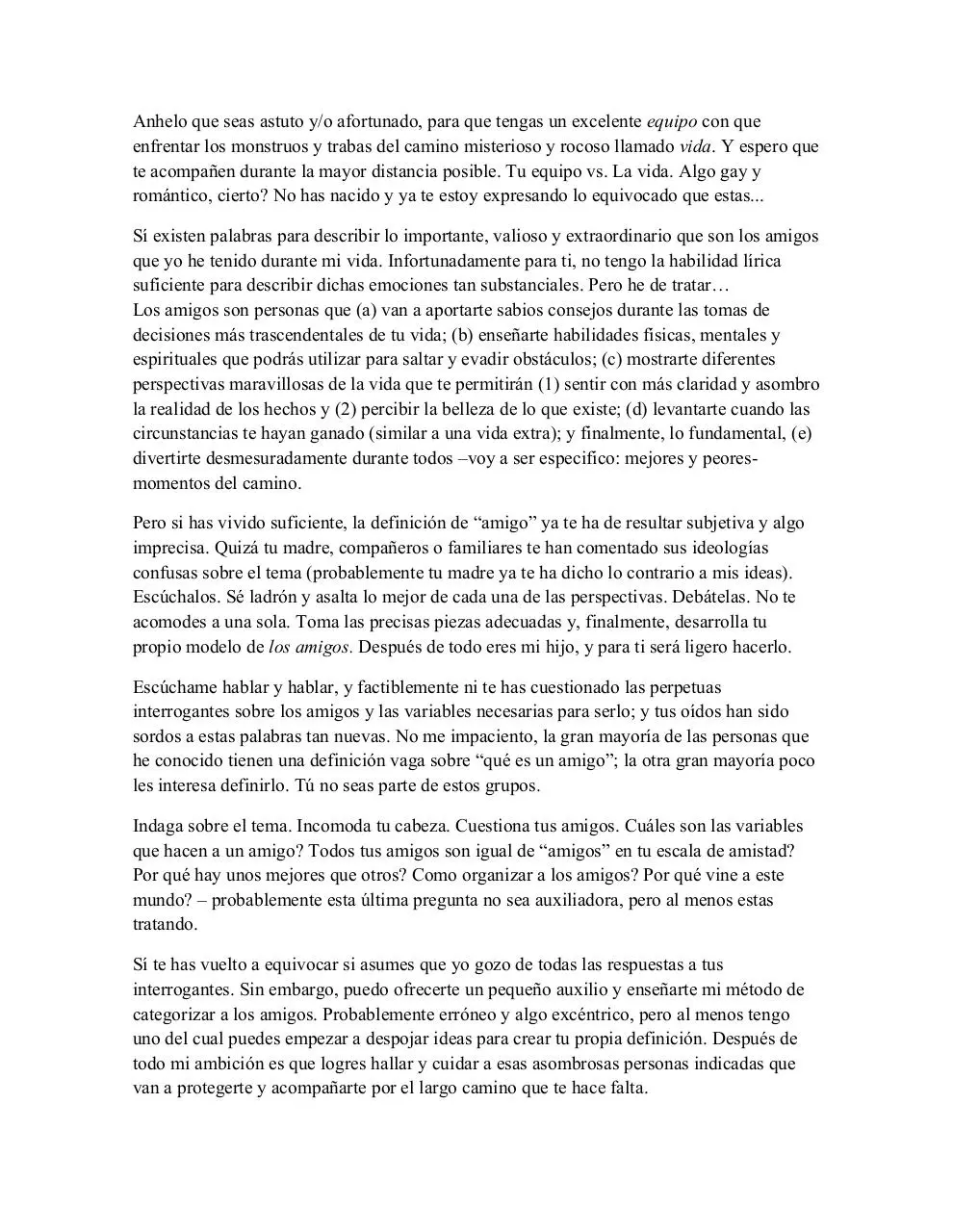 Page 2 of 17, Consejos a mi hijo LOS AMIGOS
