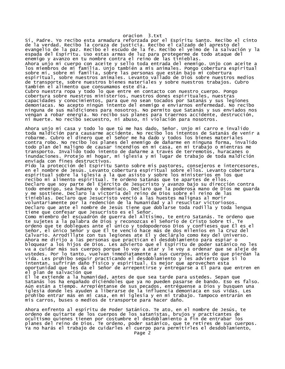 Page 2 of 7, intercesion y guerra espiritual