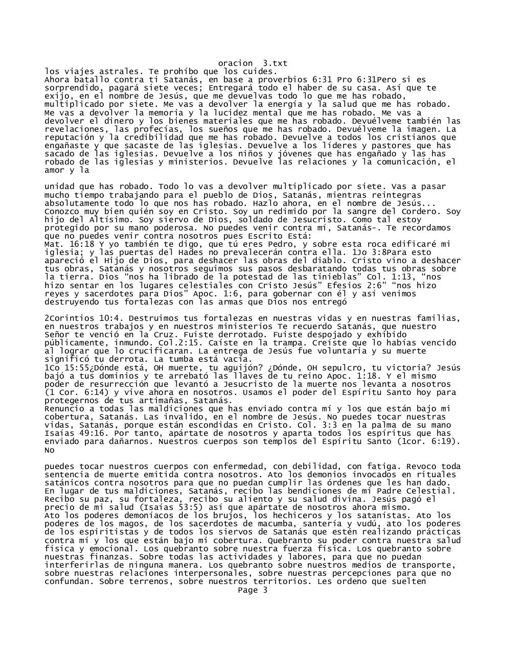 Page 3 of 7, intercesion y guerra espiritual
