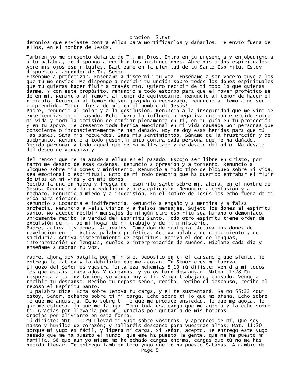 Page 5 of 7, intercesion y guerra espiritual