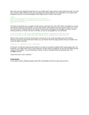 Page 2, Remote File Inclusion Tutorial