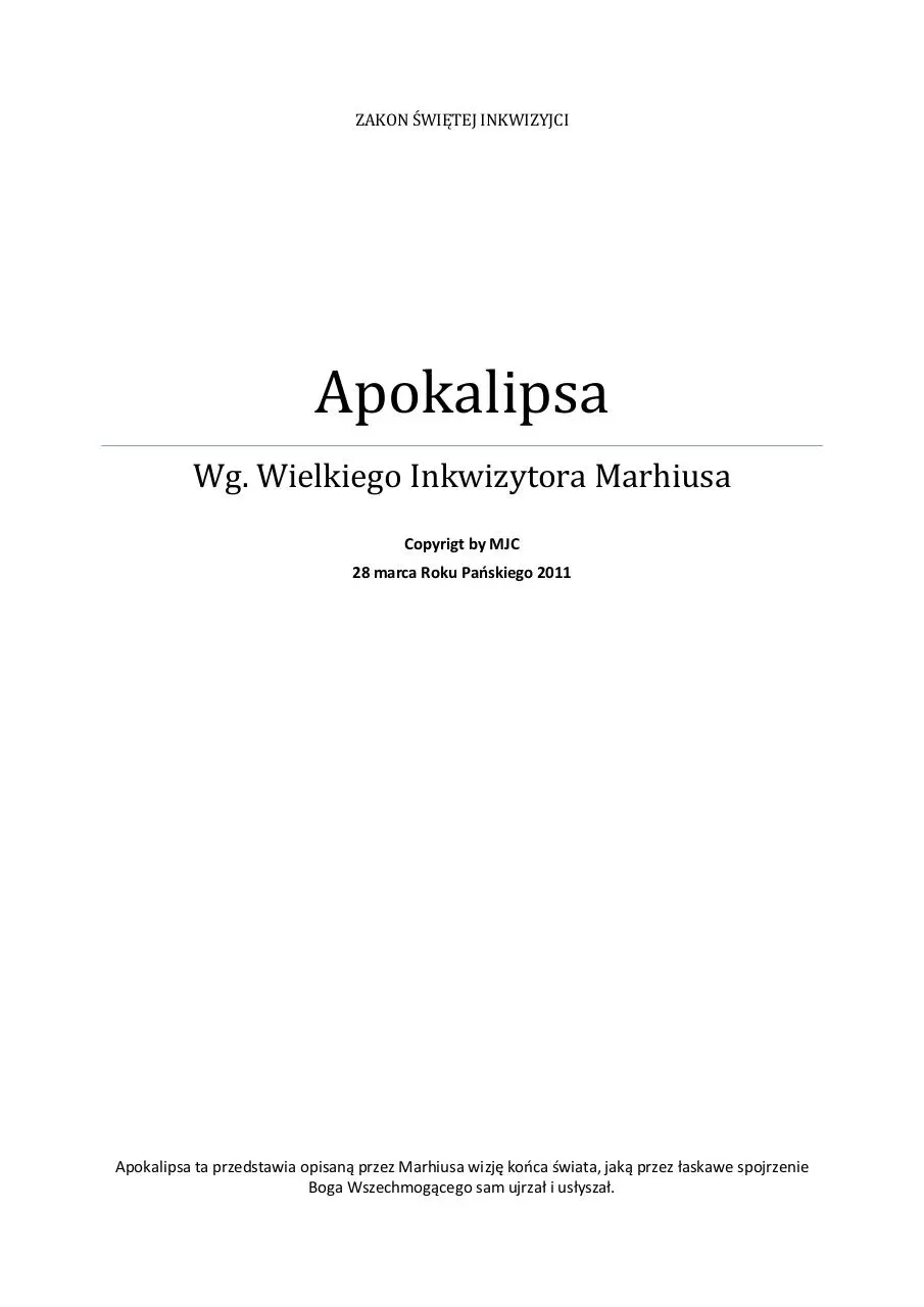 Page 1 of 8, Apokalipsa wg Marhiusa