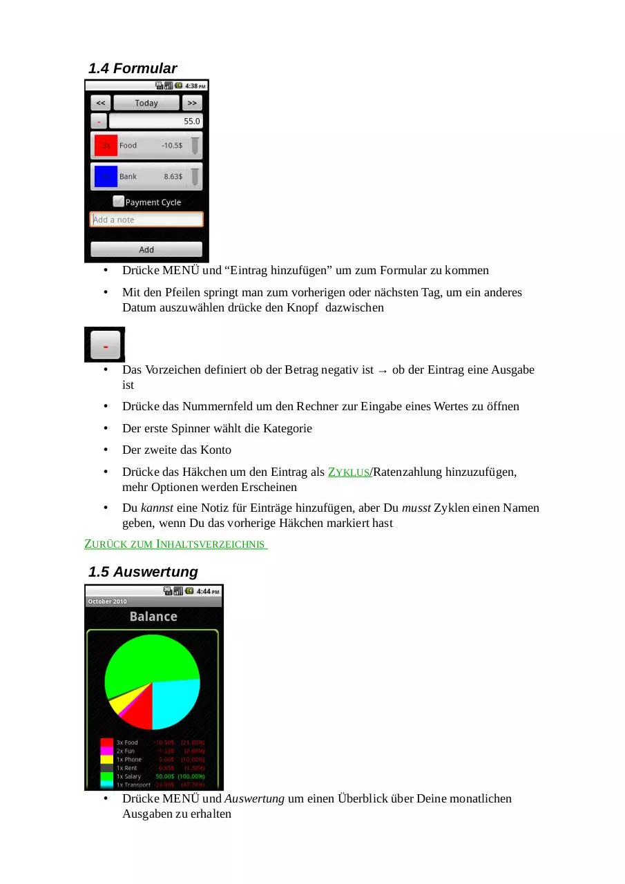 Page 4 of 9, MoneyDroid manual de