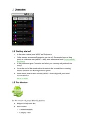 Page 2, MoneyDroid manual