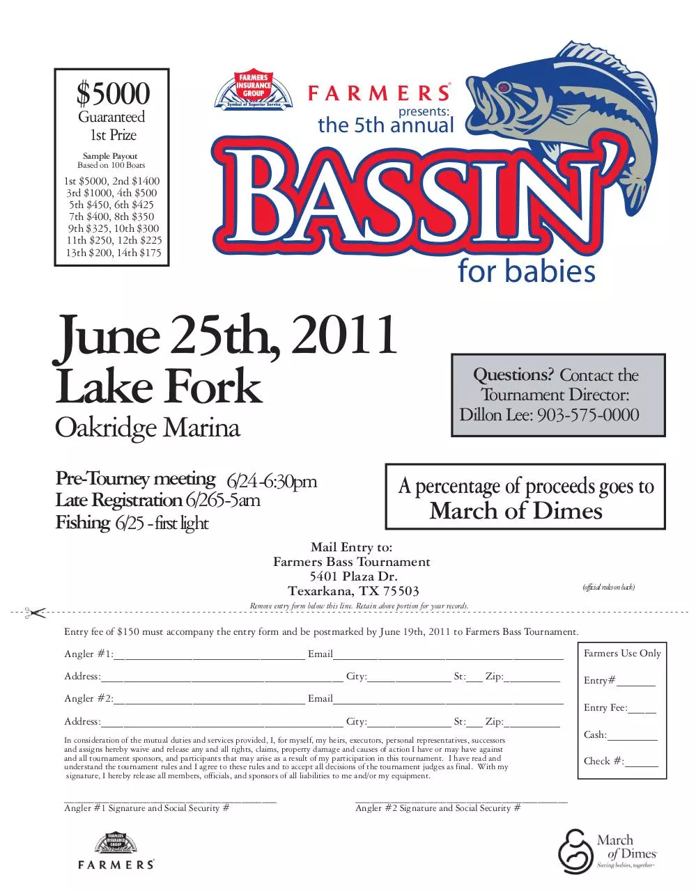 Page 1 of 1, bass tourney flyer 2011