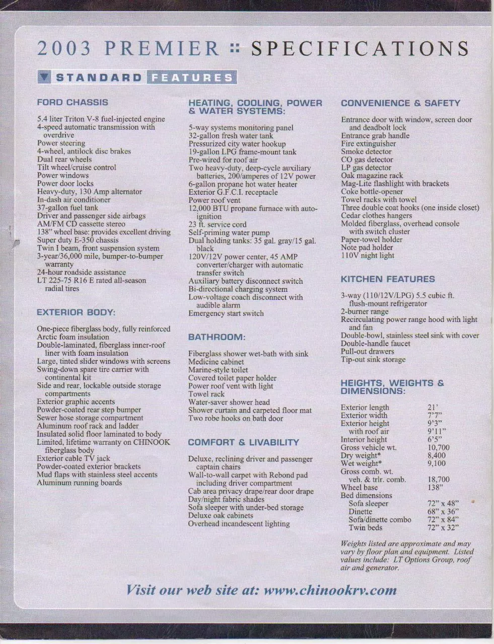 Page 2 of 4, 2003 Chinook