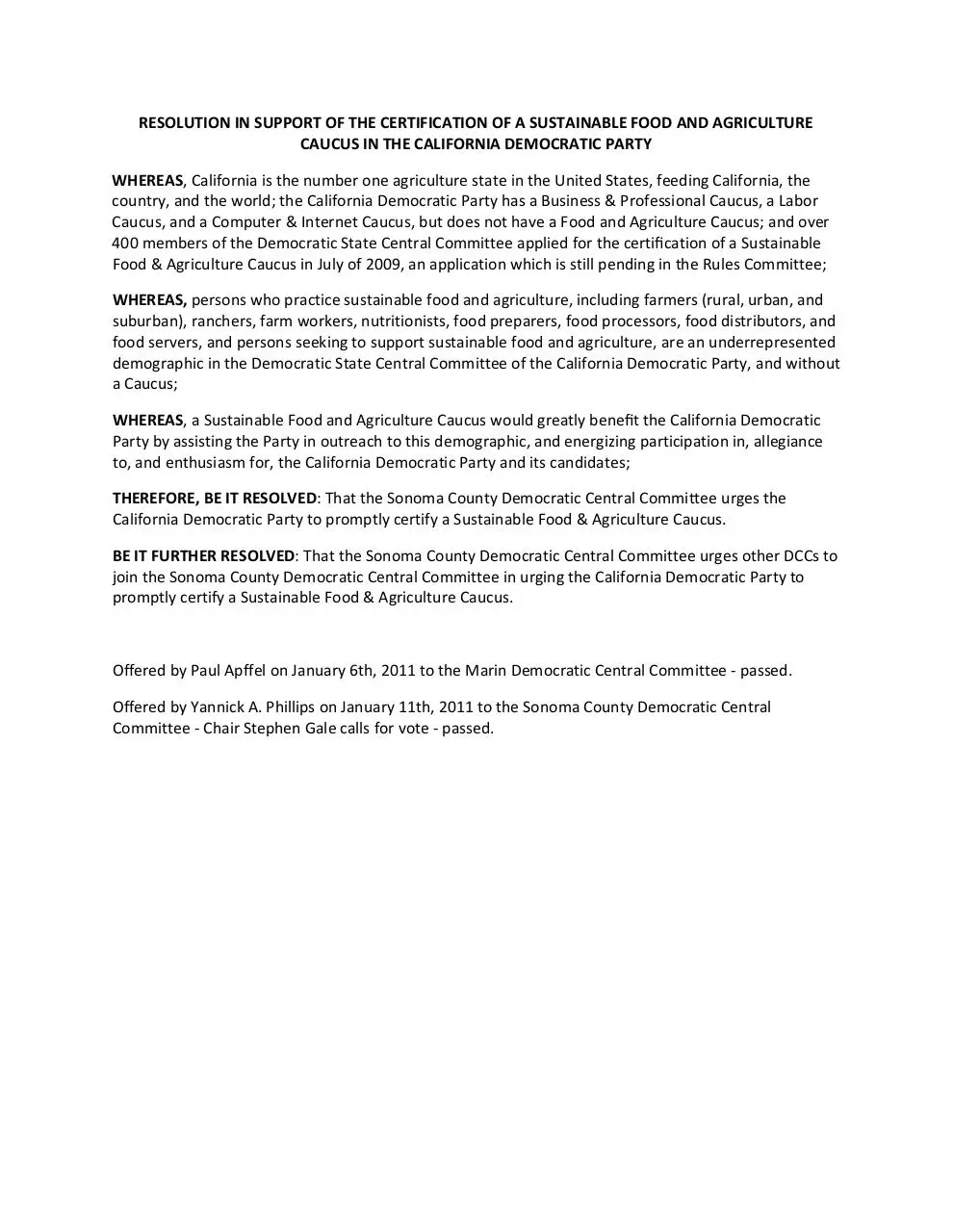 Page 1 of 1, Caucusres