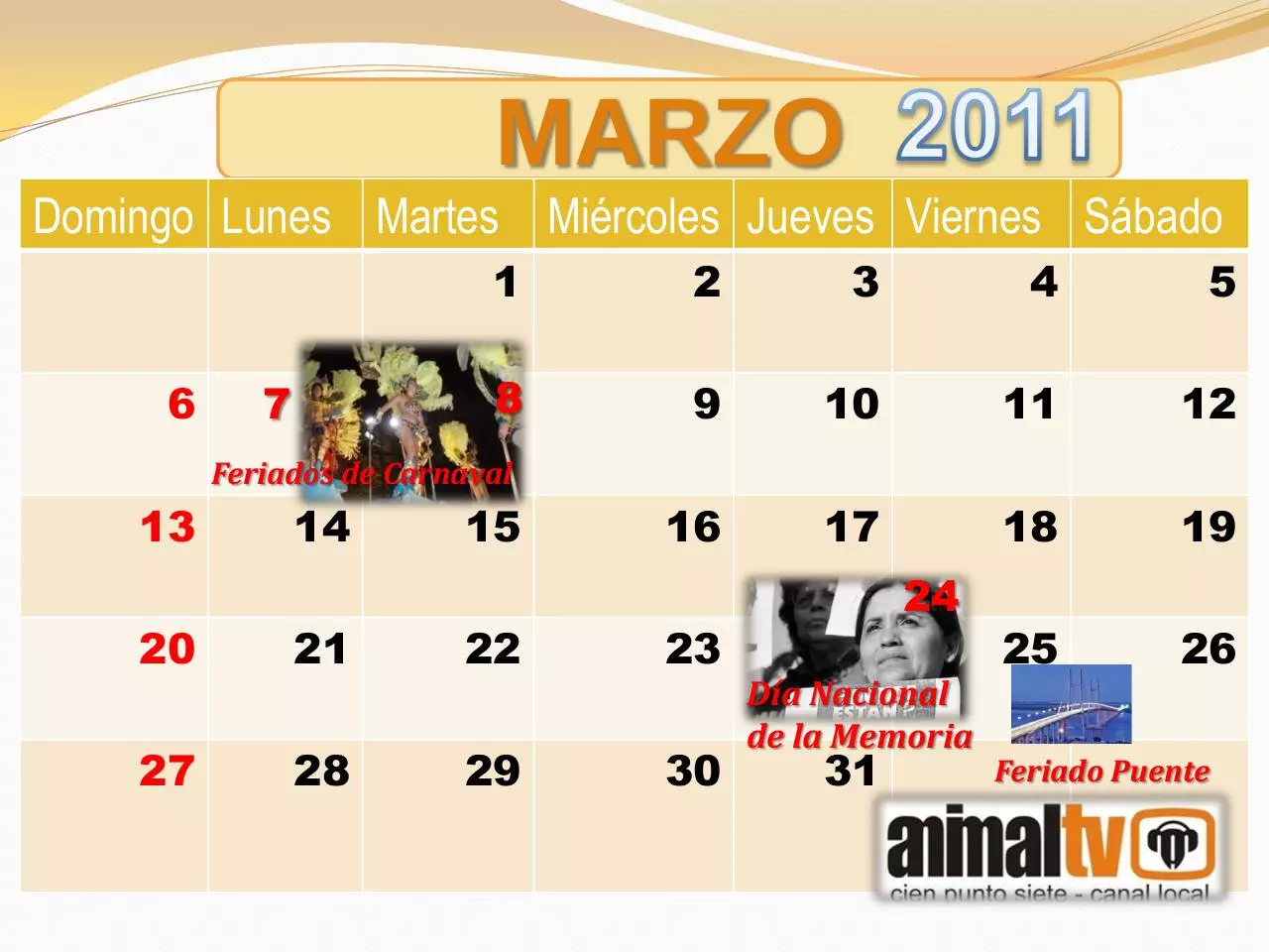 Page 3 of 12, CALENDARIO 2011 de Animal TV