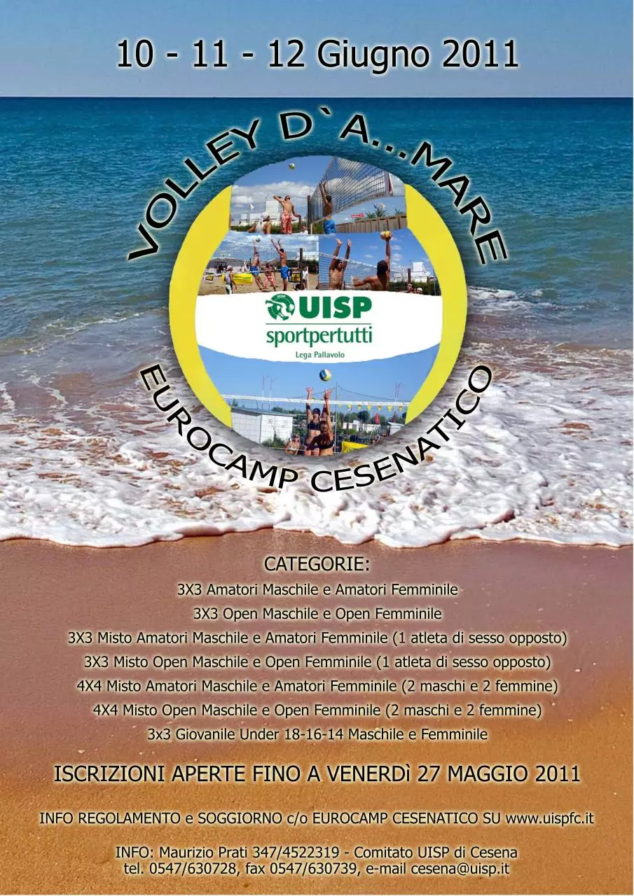 Page 1 of 1, Volantino Volley d'A...mare