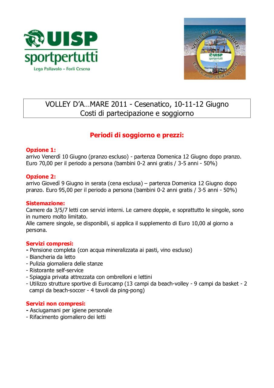 VOLLEY D'A...MARE Cesenatico Giugno 2011 - Presentazione.pdf - page 4/6
