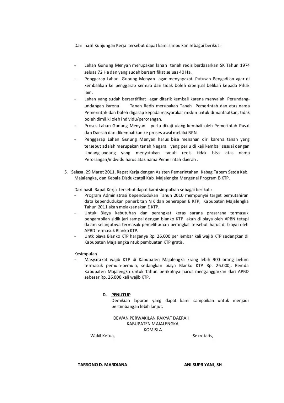 Page 3 of 4, Laporan Komisi A Maret 11