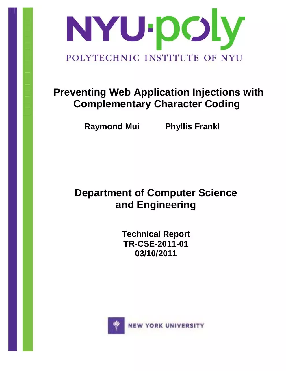 Page 1 of 13, tr cse 2011 01