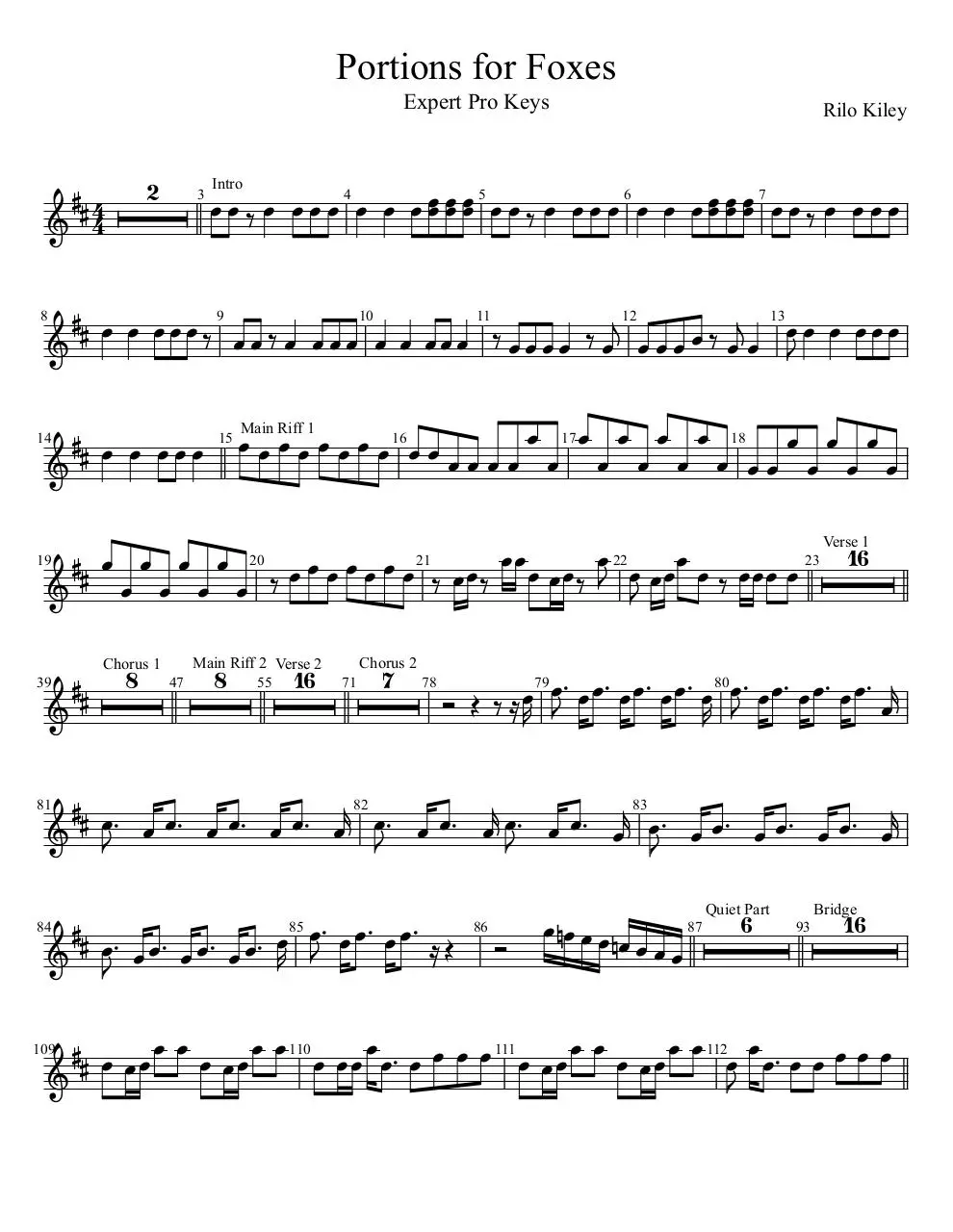 Page 1 of 2, Portions for Foxes