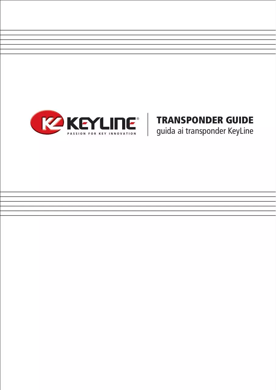 Page 1 of 24, Katalog kluczy samochodowych i transponderów