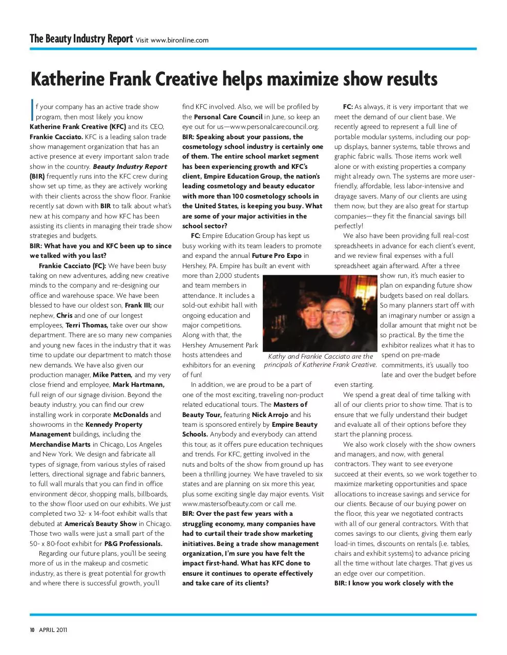 Page 1 of 2, KFC April 2011 BIR